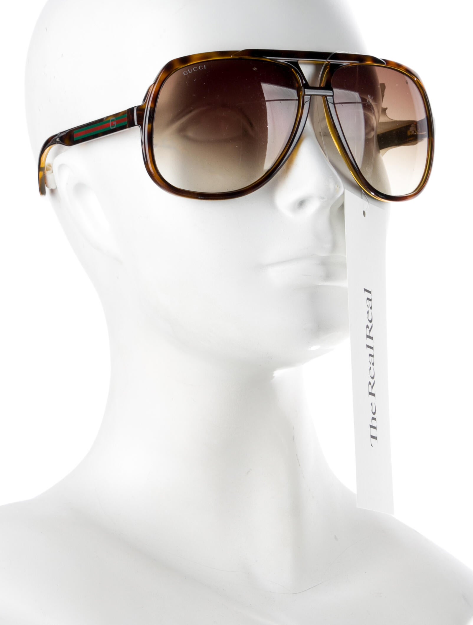 Gucci Web Accent Oversize Sunglasses
